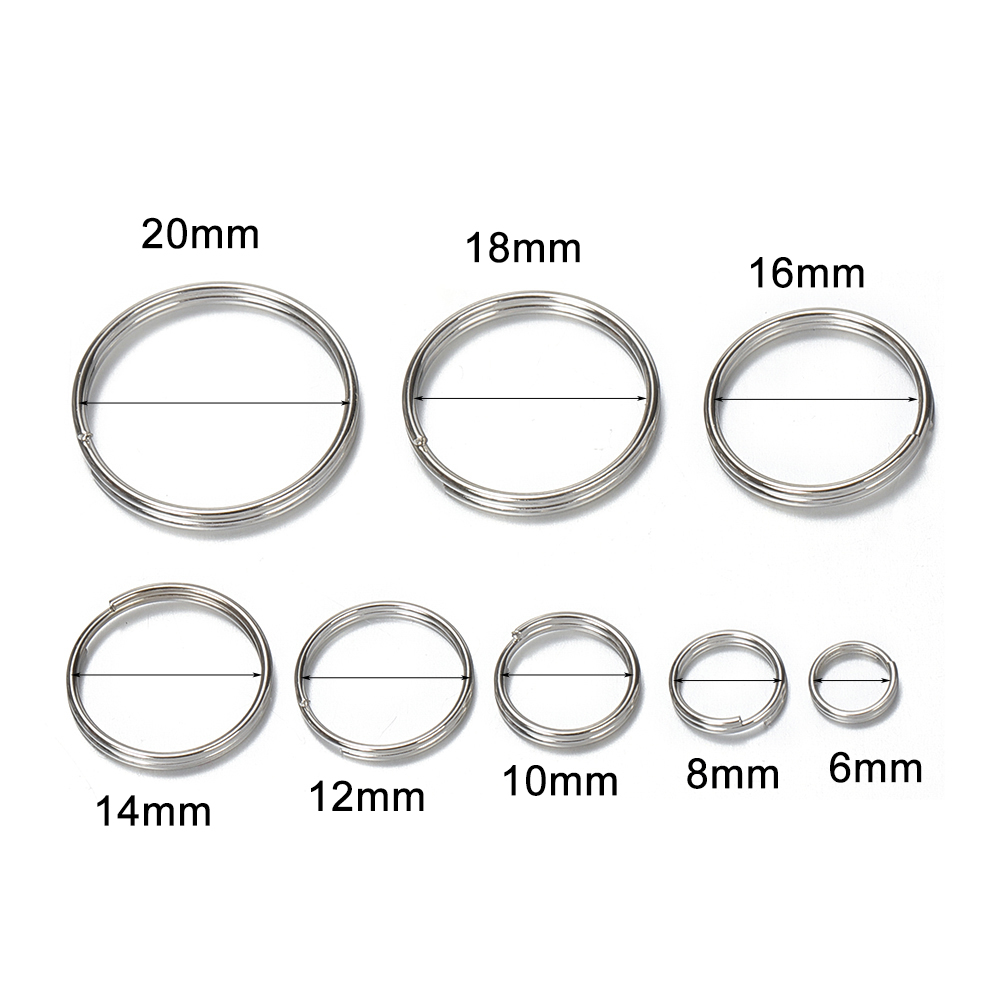 50pcs 6/8/10/12/14/16/18/20mm  - Jewelry Making Closed Jump Rings recension och pris