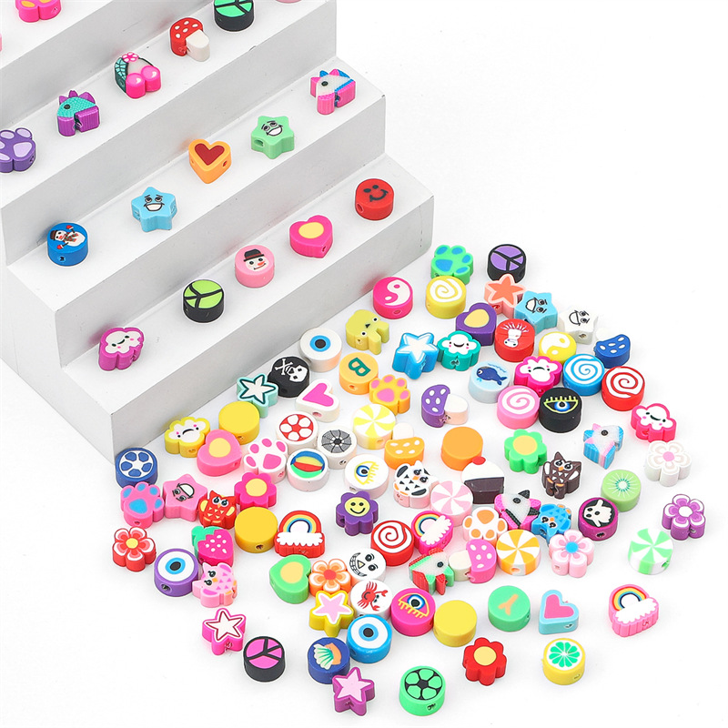100Pcs Random Style Polymer Cl - Jewelry Making In Clay recension och pris