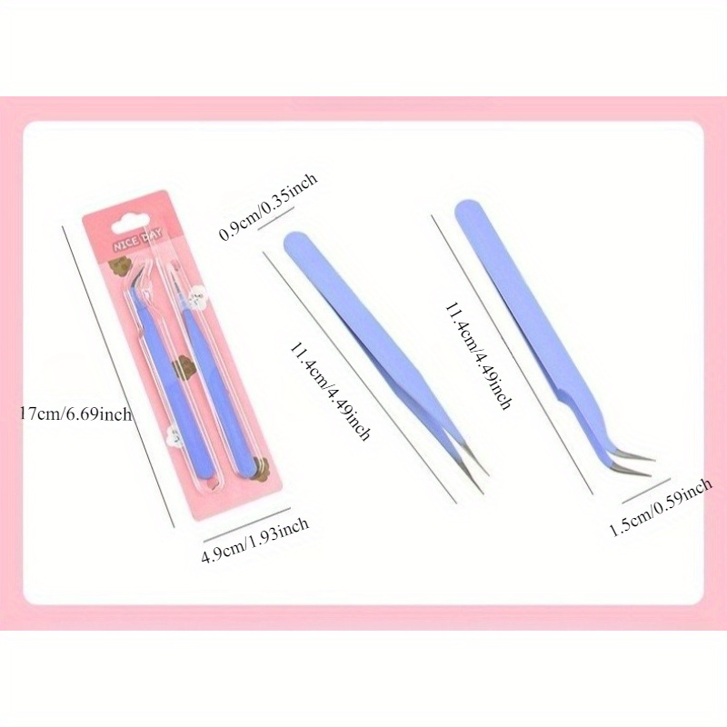 6pcs Tweezers Set - Angle and  - Jewelry Making Techniques recension och pris