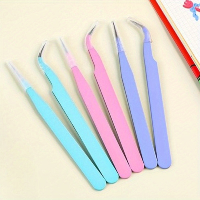 6pcs Tweezers Set - Angle and  - Jewelry Making Techniques recension och pris