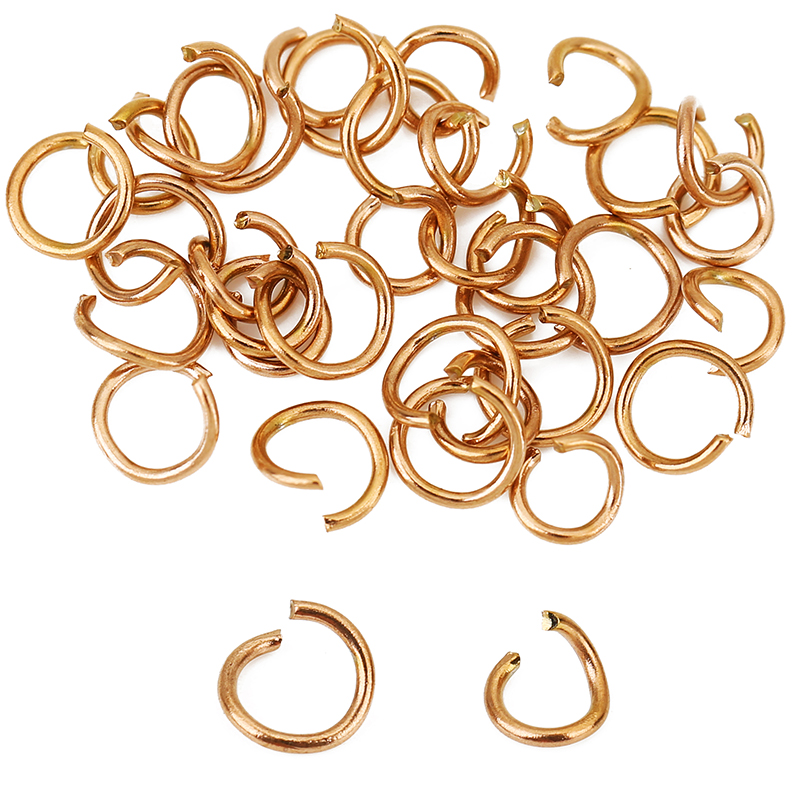 100pcs Rose Gold Plated Stainl - Jewelry Making Closed Jump Rings recension och pris