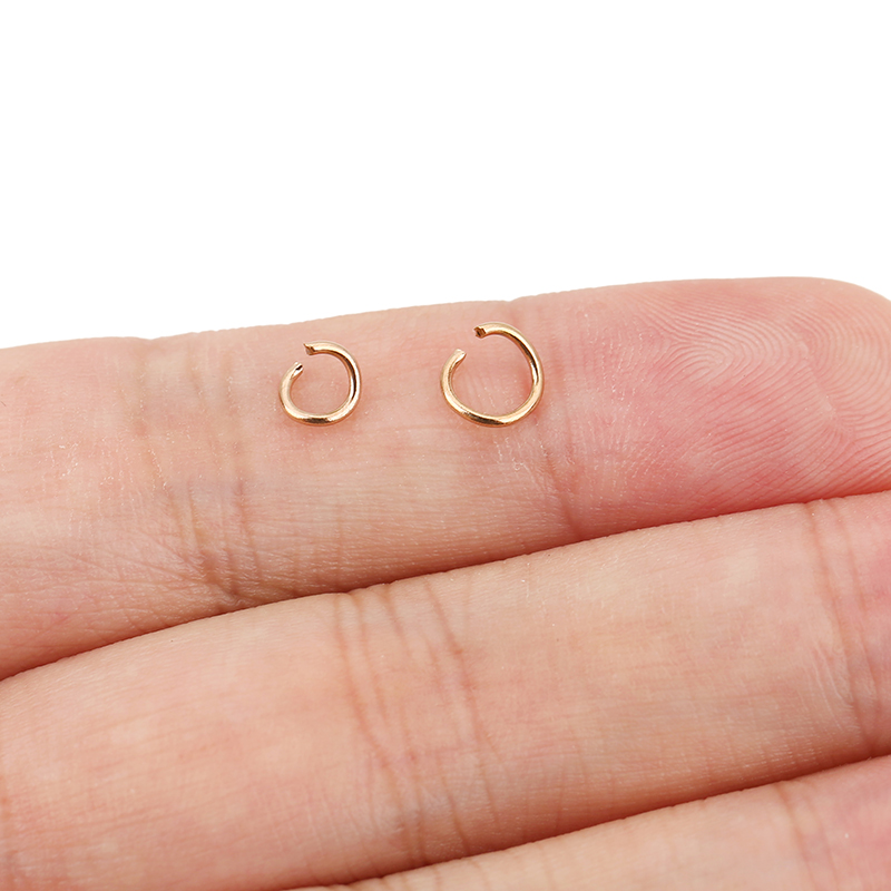 100pcs Rose Gold Plated Stainl - Jewelry Making Closed Jump Rings recension och pris