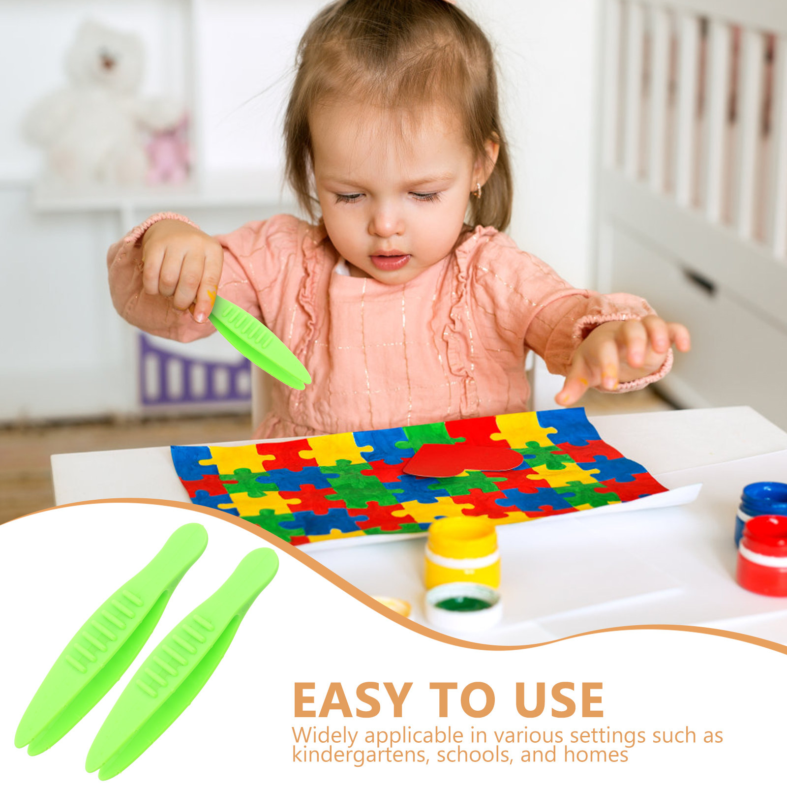 10Pcs Child Friendly Plastic T - Jewelry Making Experience recension och pris
