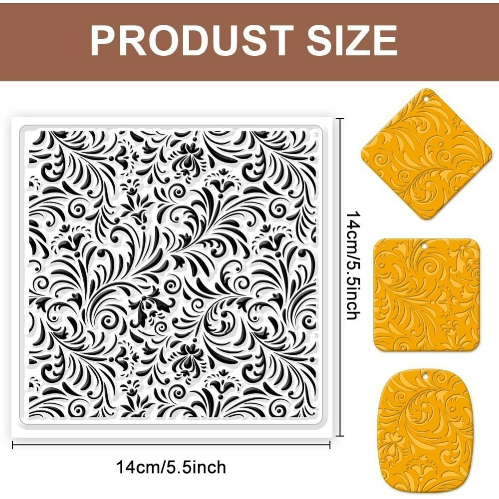 Polymer Clay Texture Sheets Fu - Jewelry Making In Clay recension och pris
