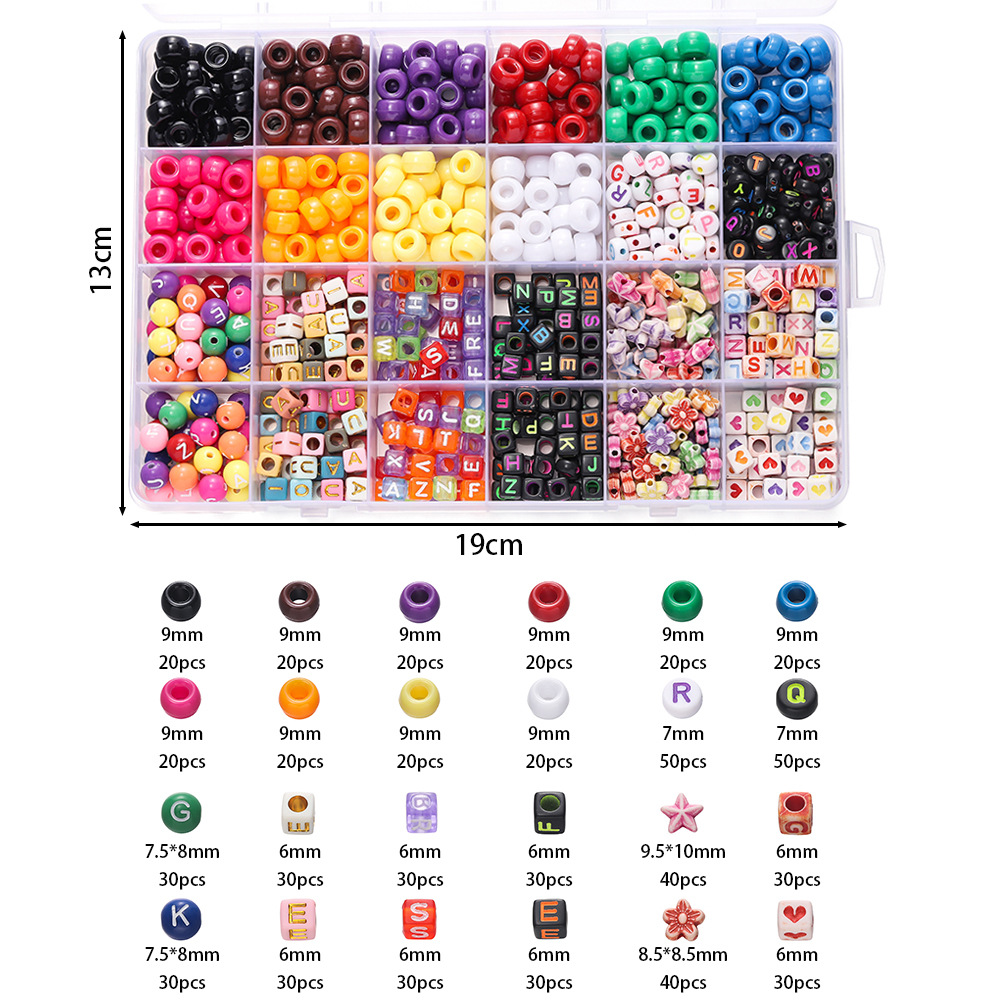 1 Box Colorful Acrylic Pony Be - Jewelry Making In Clay recension och pris